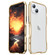 iPhone 15 Plus Sharp Edge Magnetic Shockproof Metal Frame Phone Case - Gold