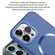 iPhone 15 Plus CD Texture MagSafe Frosted Translucent Phone Case - Royal Blue