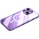 iPhone 15 Plus Metal Frame Frosted PC Shockproof MagSafe Case - Purple