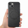 iPhone 15 Plus Solid Color Leather Skin Back Phone Case - Black