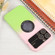 iPhone 14 Gradient Silicone Shockproof Magsafe Phone Case with Lens Film - Pink Green