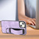 iPhone 14 Wristband Holder Leather Back Phone Case - Purple