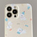 iPhone 14 Painted Pattern PC Phone Case - Milk Yellow Dog