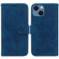 iPhone 14 Butterfly Rose Embossed Leather Phone Case - Blue