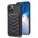 iPhone 14 / 13 BF26 Wave Pattern Card Bag Holder Phone Case - Black