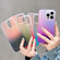 iPhone 14 Double Sided IMD Laser Gradient PC Phone Case - Pink