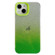 iPhone 14 Double Sided IMD Gradient Glitter PC Phone Case - Green