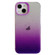 iPhone 14 Double Sided IMD Gradient Glitter PC Phone Case - Purple