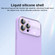 iPhone 14 Liquid Silicone Large Glass Window Phone Case - Deep Purple