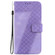 iPhone 14 7-shaped Embossed Leather Phone Case - Purple