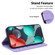 iPhone 14 7-shaped Embossed Leather Phone Case - Purple