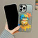 iPhone 14 Cute Animal Pattern Series PC + TPU Phone Case - Rabbit