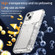 iPhone 14 Crystal Clear Flip Card Slot Phone Case - Transparent Black
