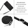 iPhone 14 Dream Triangle Leather Phone Case with Lanyard - Black