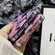 iPhone 14 Water Cube Marble Electroplating TPU Phone Case - Purple