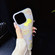 iPhone 14 Electroplated Color Film TPU + PC Phone Case - Tulip