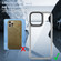 iPhone 14/13 Transparent Acrylic + TPU Shockproof Phone Case - Transparent Black