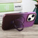 iPhone 14 Gradient MagSafe Holder Liquid TPU Hybrid PC Phone Case - Purple Wine Red