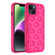 iPhone 14 3D Cloud Pattern TPU Phone Case - Rose Red