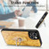 iPhone 14 Snakeskin Leather Back Cover Ring Phone Case - Yellow