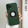 iPhone 14 Skin Feel CD Texture MagSafe Magnetic Phone Case - Dark Green