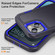 iPhone 14 / 13 Life Waterproof Rugged Phone Case - Dark Blue + Royal Blue