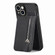 iPhone 14 Carbon Fiber Vertical Flip Zipper Phone Case - Black