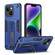 iPhone 14 Variety Brave Armor Finger Loop Holder Phone Case - Blue