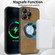 iPhone 14 Skin Feel Leather MagSafe Magnetic Phone Case - Brown