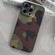 iPhone 14 Camouflage Pattern Film PC Phone Case - Green Camouflage