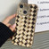 iPhone 14 Retro Weave Texture Electroplating Phone Case - Gold