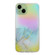 iPhone 14 Laser Marble Pattern Clear TPU Shockproof Protective Case  - Gray