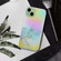 iPhone 14 Laser Marble Pattern Clear TPU Shockproof Protective Case  - Gray