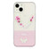 iPhone 14 Bronzing Butterfly Flower TPU Phone Case Max - Rose Heart