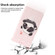 iPhone 14 3D Colored Horizontal Flip Leather Phone Case  - Heart Panda