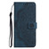 iPhone 14 Mandala Embossed Flip Leather Phone Case  - Blue