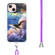 iPhone 14 2.0mm Airbag Shockproof TPU Phone Case with Lanyard  - Whale
