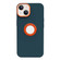 iPhone 14 Contrast Color 3 in 1 TPU Phone Case  - Orange Dark Green