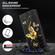 iPhone 14 3D Painted Leather Phone Case  - Golden Swallow Butterfly