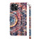 iPhone 14 3D Painted Leather Phone Case  - Colorful Mandala