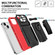 iPhone 14 King Kong Back Clip Series Holder Phone Case  - Red