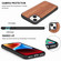 iPhone 14 TPU + Solid Wood Phone Case  - Rosewood