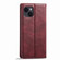 iPhone 14 LC.IMEEKE RFID Anti-theft Leather Phone Case - Red