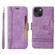 iPhone 14 BETOPNICE Dual-side Buckle Leather Phone Case - Purple