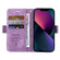 iPhone 14 BETOPNICE Dual-side Buckle Leather Phone Case - Purple
