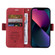 iPhone 14 BETOPNICE Dual-side Buckle Leather Phone Case - Red