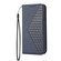 iPhone 14 Cubic Grid Calf Texture Magnetic Closure Leather Phone Case - Blue