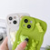 iPhone 14 Wave Edge 3D M Bear Bunny Silicone Phone Case - Green