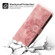 iPhone 14 Skin-feel Flowers Embossed Wallet Leather Phone Case - Pink