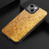 iPhone 14 Snakeskin Leather Back Cover Phone Case - Yellow